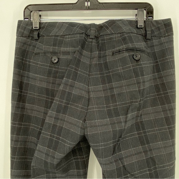 Tommy Hilfiger Plaid Y2K Bootcut Gray & Black Pants Women's size 8 - Picture 4 of 13